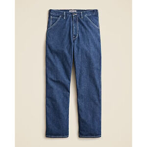 Wallace&Barnes J. Crew Mens Japanese Rinsed Denim Carpenter Pant Jeans NWOT Sz35